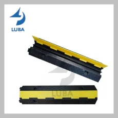 Roadway Safety Durable Rubber 2 Channels Cable Ramp for Sale