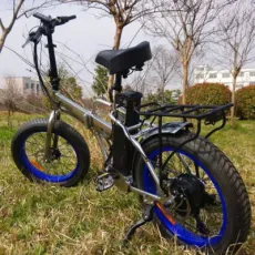 20" Fat Tyre Folding Pocket Electric Bicycle for Beach