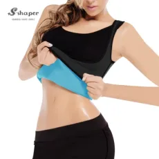 S-Shaper Slimming Neoprene Vest Sweat Shirt Body Shapers for Women Weight Loss Sauna Shirts