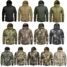 Waterproof/Windproof/Outdoor Breathable Multi-Pocket Men Jacket Military Tactical Soft Shell Jacket BSCI