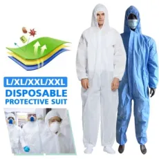 Customized Ppekit Disposable Hazmat Suit Coverall Waterproof Chemical Disposable Working Overall Type 5 6 Protective Clothing /Safety Clothing/Disposable Suit
