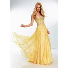 Beading Evening Dresses Chiffon Formal Party Gowns Prom Celebrity Dresses