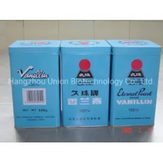 Food Flavor Vanilla & Vanillin & Ethyl Vanillin Crystal Drum and Tin Package CAS 121-33-5