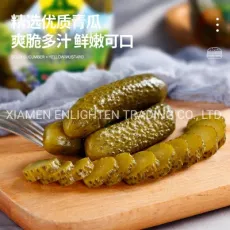 Fresh Canned Pickled Cucumber in Glass Canned Food