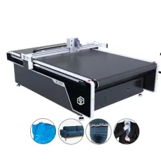 Automatic CNC Garment Apparel Pattern Round Knife Cutter Non-Woven Fabric Textile Cloth Fur/Canvas PVC Digital Oscillating Knife Cutting Machine Factory Prices