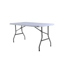 High Quality 4FT 5FT 6FT 8FT Solid White Plastic Outdoor Folding Dining Camping Table