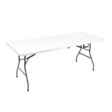 Value Price China Supply Factory Plastic Garden Outdoor Folding Table in 6FT 180X74X74 Cheapest Vendor in Outdoor Garden Camping Plastic Foldable