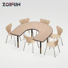 Conference Study Meeting Teacher Table Different Shape School Office Furniture Set