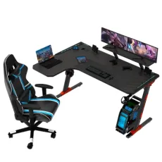 Aor Esports Customizes Furniture Bedroom RGB LED Light Laptop Dormitory Student Desktop Study Computer Table Gamer Competitive Chair Gaming Desk for Home Office
