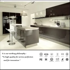Modern UV High Glossy Kitchen Cabinet (ZH091)