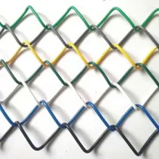 Galvanized / PVC Coated Chain Link Wire Mesh Fence