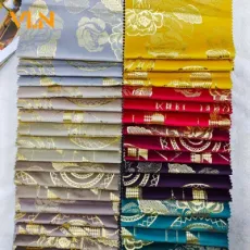 New Arrival Polyester Woven Suede Dyeing with Colorful Foil Fancy Upholstery Furniture Sofa Fabric China Factory 0415-11