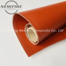 High Temperature/Chemical Resistant Silicone Rubber Coated Fiberglass Cloth Fire Retardant High Silica Fabric with Free Sample