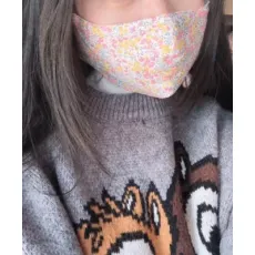 Printed Textile Virus Protection Cotton Mask Neck Gaiter Silk Mask