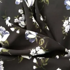 New Colorful Floral Printing Silk Satin Fabrics Digital 100% Polyester Customized Designs Textiles Material for Shirt Fabric