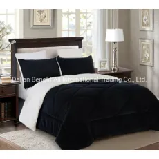 Hot Fashionable 3 PCS Fleece Comforter Set Bedding
