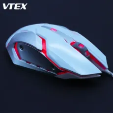 Cheap Price Customized Wired Computer Mouse RGB LED Light Optical Glowing New Gaming Mouse