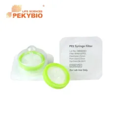 Pekybio 25mm Sterile Pes Syringe Filter with 0.22um for Lab Liquid Handing
