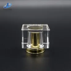 Plastic Lid Acrylic Top Transparent Packaging Perfume Bottle Closer Customized for Glass Bottle Cosmetic Cap