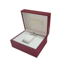 Custom Wooden Single Slot Stictching Leather Watch Box