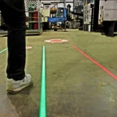 80V 230V Warehouse Sidewalk Green Industrial Virtual Laser Line Light Floor Marking Projector for Pedestrian Safety