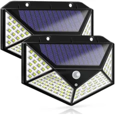 Goldmore Outdoor Solar Motion Sensor Lights 100 LED Wireless Security Motion Sensor Light for Wall Lights