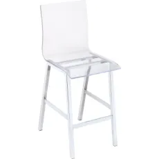 Modern Removable Acrylic Transparent Plastic Hotel Party High Bar Chair