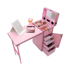 2022 Amazon Audited Factory Nail Table & Multi-Function Rolling Studio Manicure Table