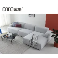 Modern Europe Style Living Room L Shaped Corner Modular Fabric Sofa Furniture