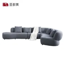 Italian Style Modern Lasted Design Home Furniture Leather Leisure Sofa