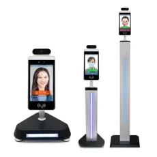 8 Inch Facial Recognition Door Gate Turnstile Access Control System with Temperature Thermometer, Face Recognition Time Attendance Terminal