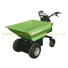 Electric Wheel Mini Loader Power Barrow Dumper Hydraulic Tipping 500kgs Heavy Loading Transporter Trolley Cart