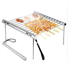 Amazon Hot Selling Steel Foldable Mini Pocket Portable Barbecue Stove Picnic Small Charcoal Grills BBQ Outdoor for Picnic Garden Party Cooking Camping