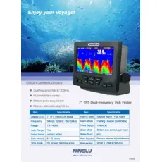 7 Inch TFT LCD Commercial Fish Finder of Dual-Frequency