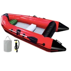 Inflatable Fishing Kayak Raft Sport Boat for Adults with Paddles Air Pump Carry Bag