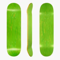 High Quality Dyed with Green Color 7ply Canadian Maple Skateboard Deck