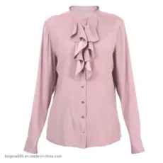 Women Designer Silk Ladies Satin Tailor Design Casual Shirt Blouse