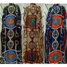 Loose Printed Robe Wholesale Clothing Silk Spot Imitation Apparel