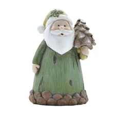 Santa in a Long Dress Resin Crafts for Christmas Decoration