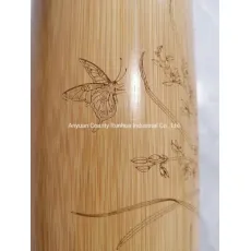 Factory Direct Bamboo Tube, 3D Laser Printing Bamboo Carving Crafts.