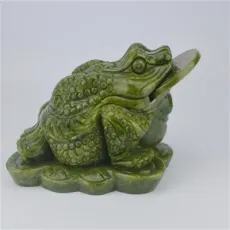 Hot Feng Shui Frog Natural Jade & Stone Crafts