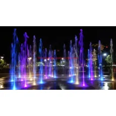 Garden Ornaments LED Light and Dancing Musical Water Fountain