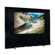 Outdoor Fast Fold Projector Screen 9FT X 16FT with Front & Rear Projection / 4 Sides Drape Kits