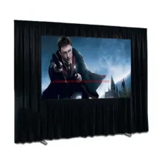 3D Fast Fold Projector Screen Outdoor Movie Quick Folding Frame Projection Screen with Drapes