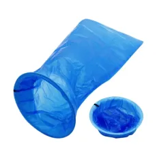 Used for Hospital/ Travel /Airplane/ Disposable Blue Plastic Vomit Bag with Ring