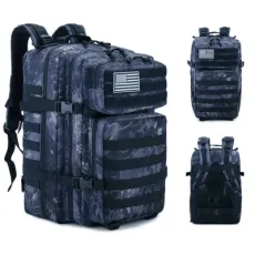 Outdoor Sports Double Shoulder Hiking Camping Cycling Leisure Travel Tactical Military Army Police Style 3D Backpack Pack Bag (CY3608)