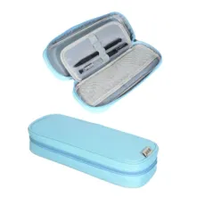 Wholesale Waterproof PU Big Capacity Student Pupil School Teacher Office Stationery Pen Bag Pencil Case