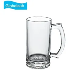 Globalsub Sublimation Customized Blank Heating Press Transfer 16oz Wine Cup Glass Beer Mug