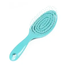 New Wholesale Salon Waterproof Massage Plastic Wet Curly Detangling Comb Hair Styling Tools Anti-Static Curved Hair Brush