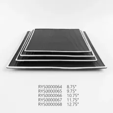 Restaurant Used Black Square Plate Factory Supply